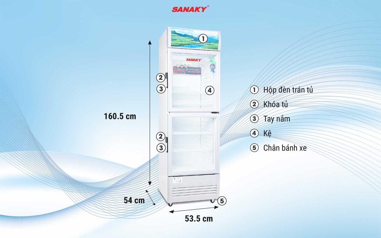 Tủ Mát Sanaky VH-408WL 340 lít - bapize.baby - bapize