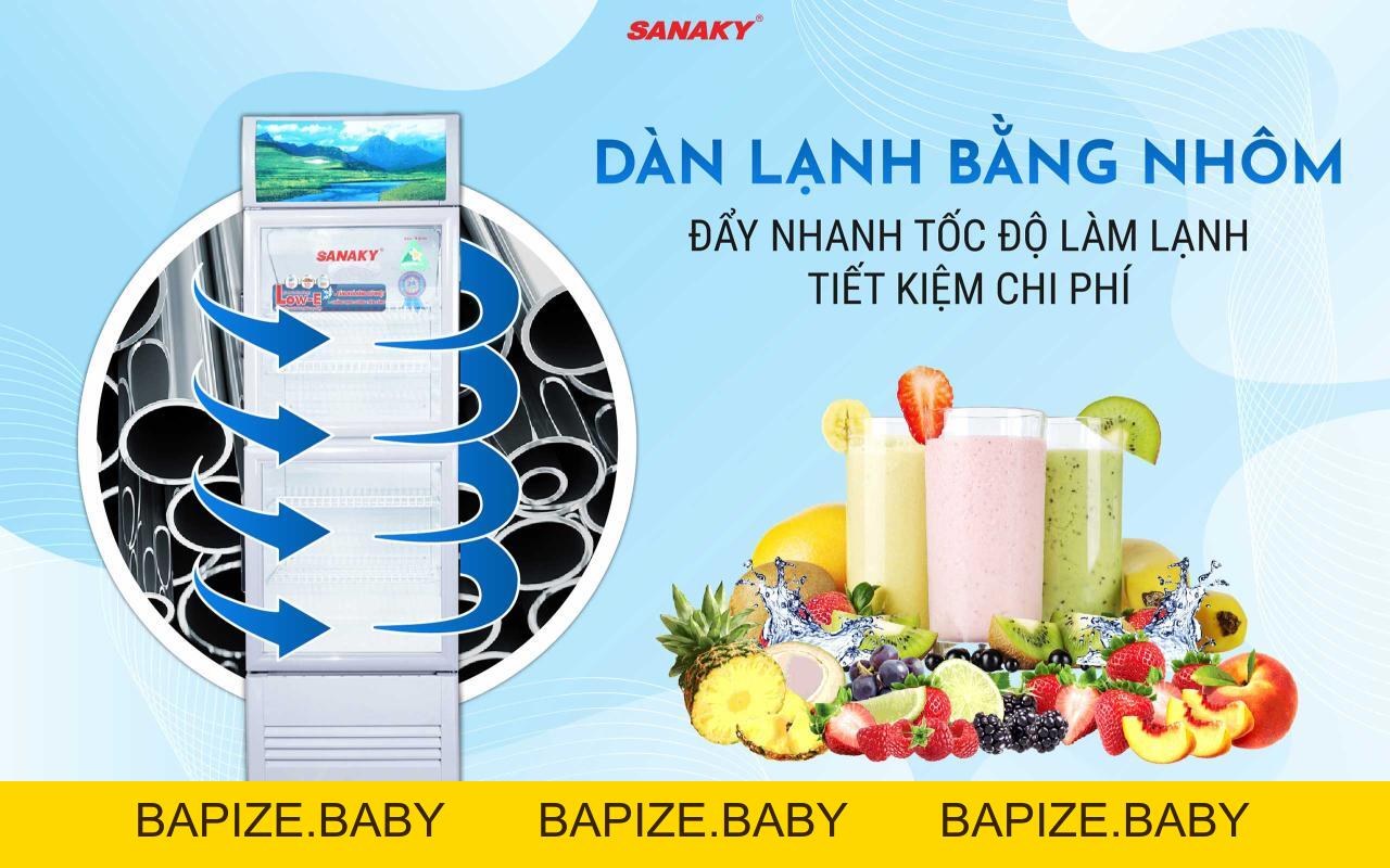 Tủ Mát Sanaky VH-258WL 200 lít - bapize.baby - bapize