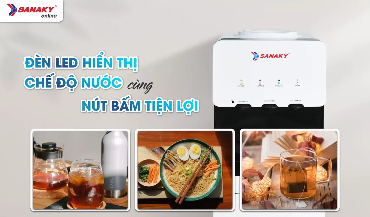 Cây nước nóng lạnh Sanaky SNK-1130HN - bapize.baby - bapize