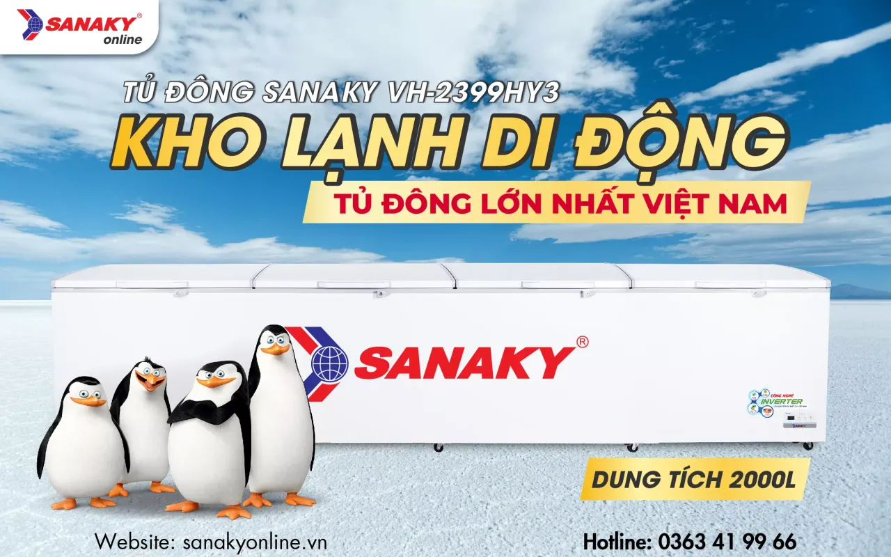 Tủ Đông Sanaky Inverter VH-2399HY3 2026 lít - bapize.baby - bapize