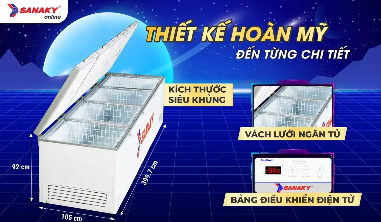 Tủ Đông Sanaky Inverter VH-2399HY3 2026 lít - bapize.baby - bapize