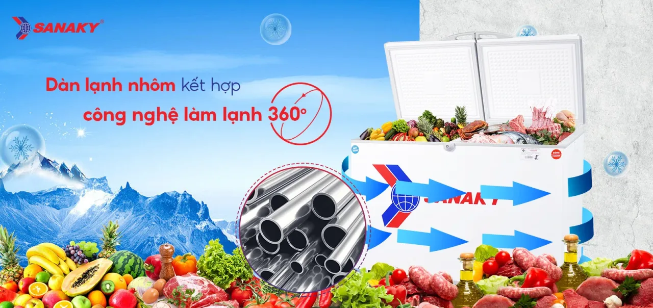 Tủ Đông Sanaky VH-225W2 195 lít - bapize.baby - bapize Tủ Đông Sanaky VH-225W2 195 lít - bapize.baby - bapize