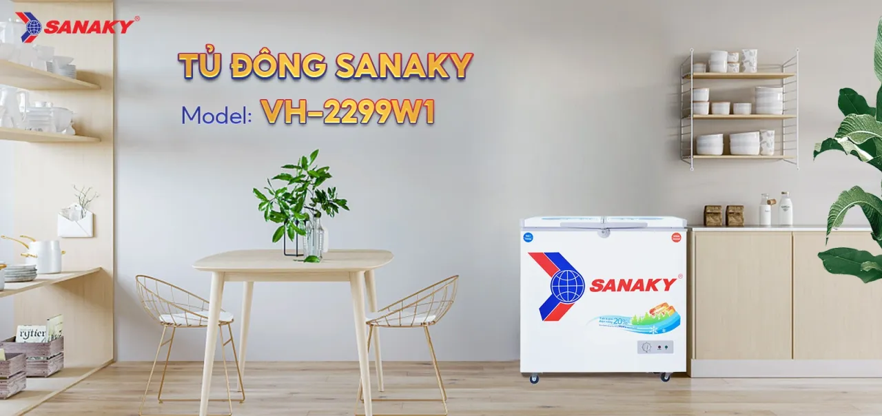 Tủ Đông Sanaky VH-2299W1 165 lít - bapize.baby - bapize