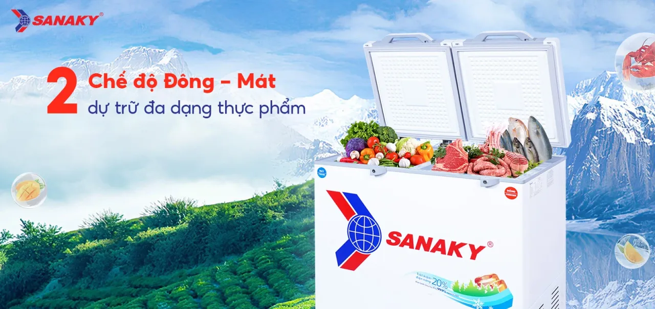 Tủ Đông Sanaky VH-2899W2KD - bapize.baby - bapize