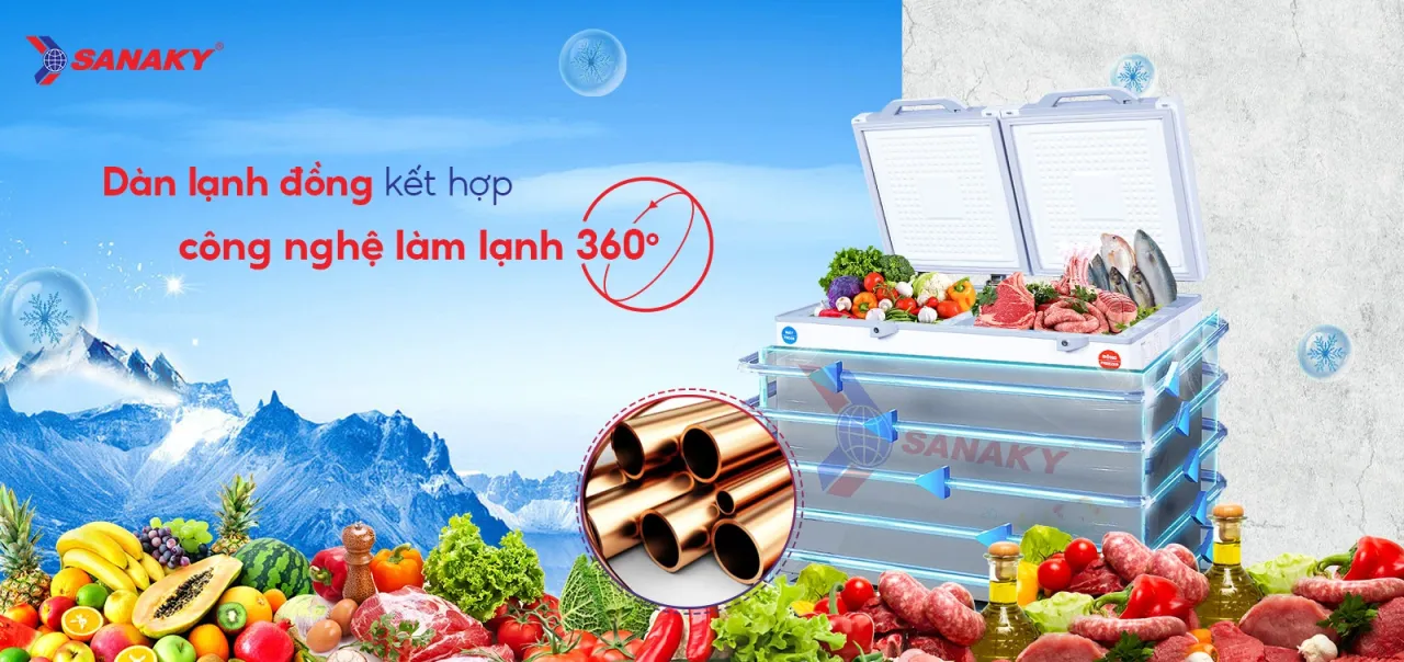 Tủ Đông Sanaky VH-2899W2KD - bapize.baby - bapize