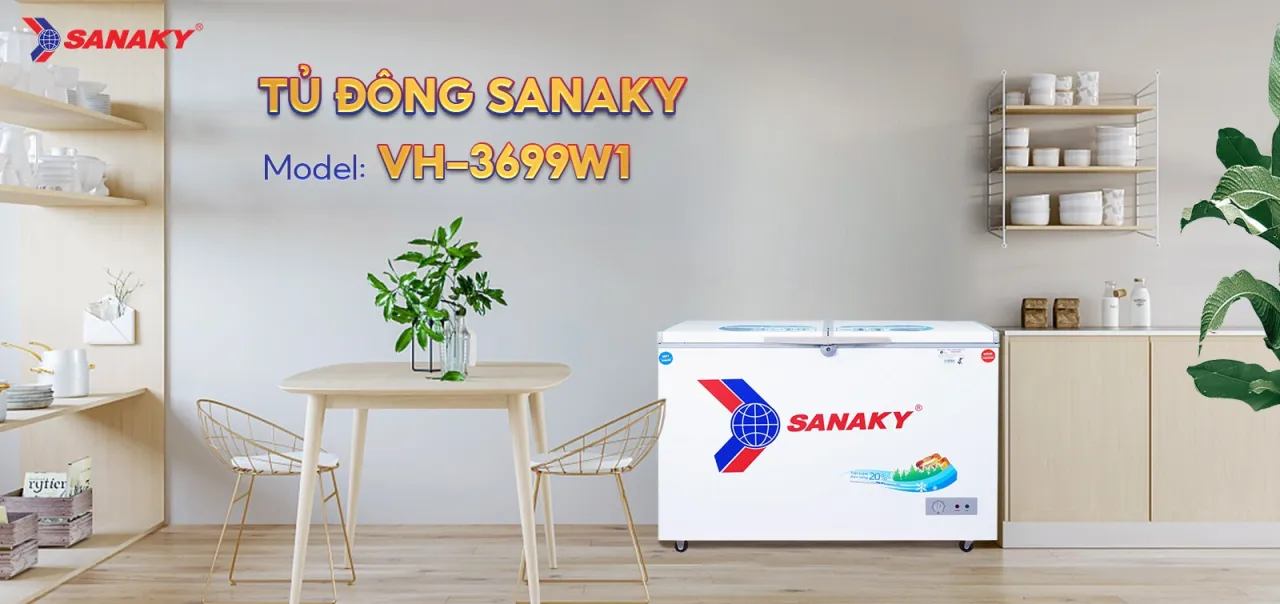 Tủ Đông Sanaky VH-3699W1 260 lít - bapize.baby - bapize