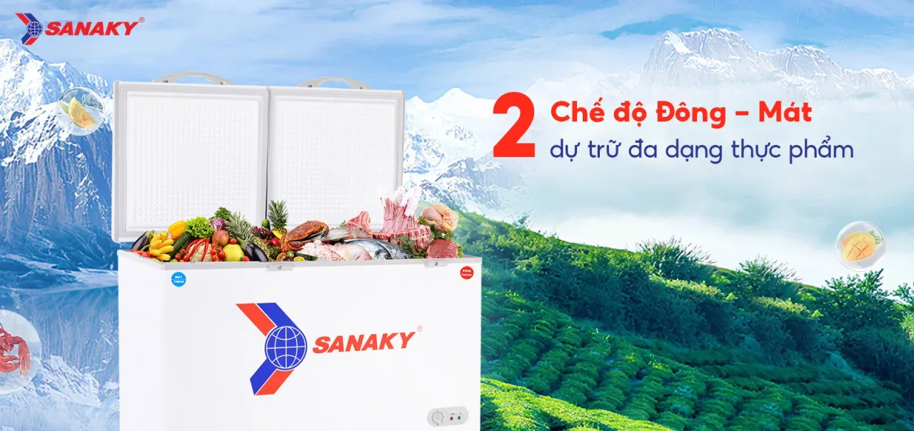 Tủ Đông Sanaky VH-568W2 365 lít - bapize.baby - bapize Tủ Đông Sanaky VH-568W2 365 lít - bapize.baby - bapize