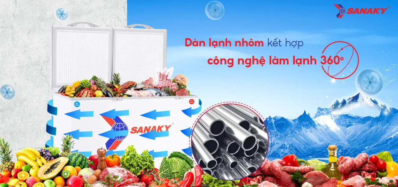Tủ Đông Sanaky VH-568W2 365 lít - bapize.baby - bapize Tủ Đông Sanaky VH-568W2 365 lít - bapize.baby - bapize