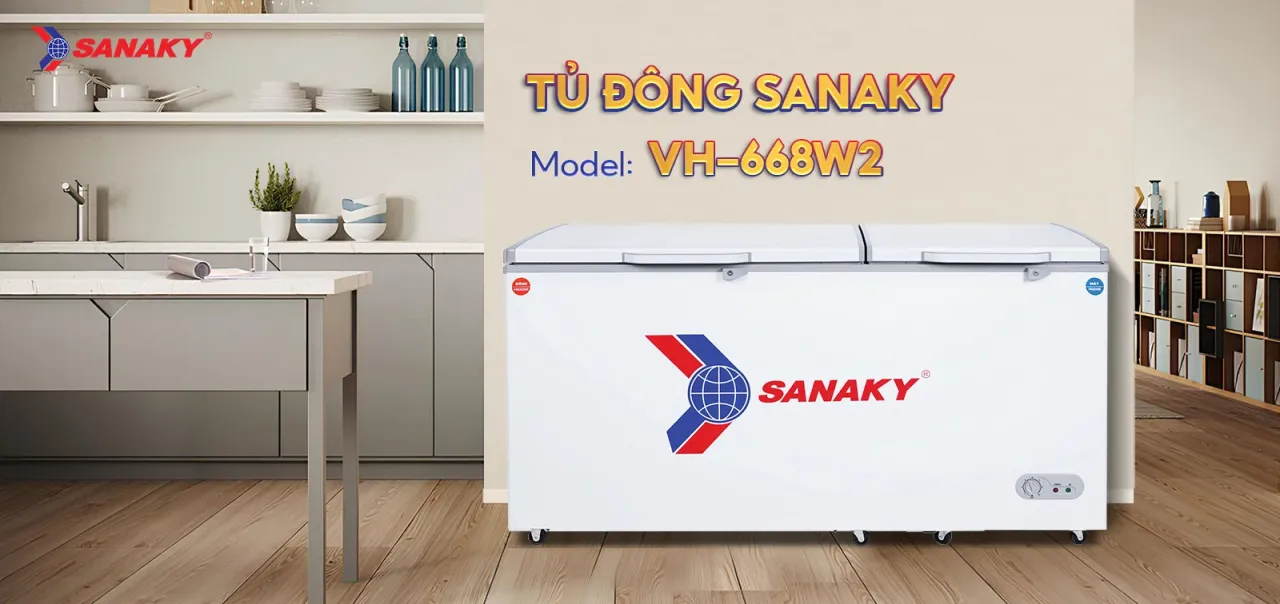 Tủ Đông Sanaky VH-668W2 485 lít - bapize.baby - bapize