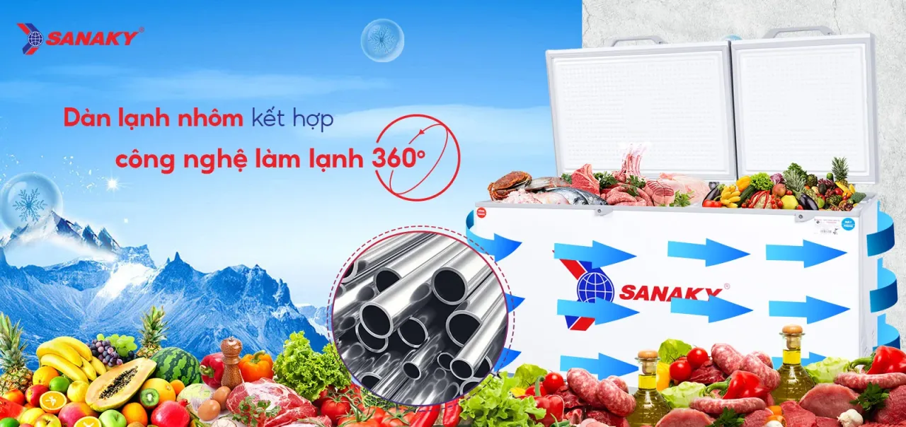 Tủ Đông Sanaky VH-668W2 485 lít - bapize.baby - bapize