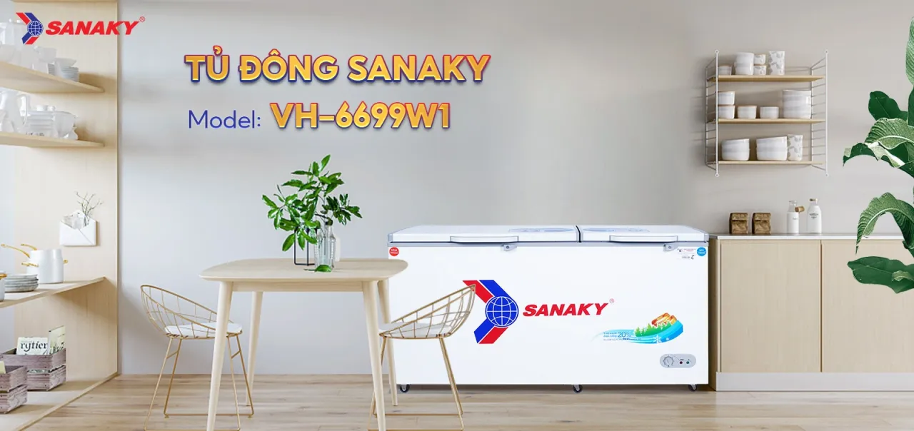 Tủ Đông Sanaky VH-6699W1 485 lít - bapize.baby - bapize