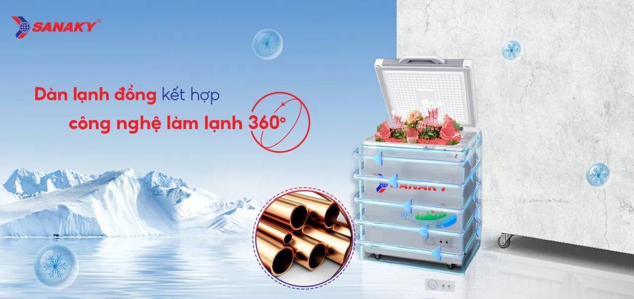 Tủ Đông Sanaky VH-1599HYKD - bapize.baby - bapize