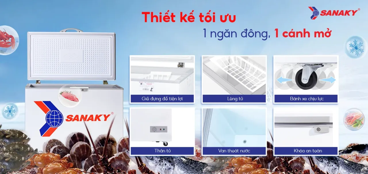 Tủ Đông Sanaky VH-255HY2 - bapize.baby - bapize