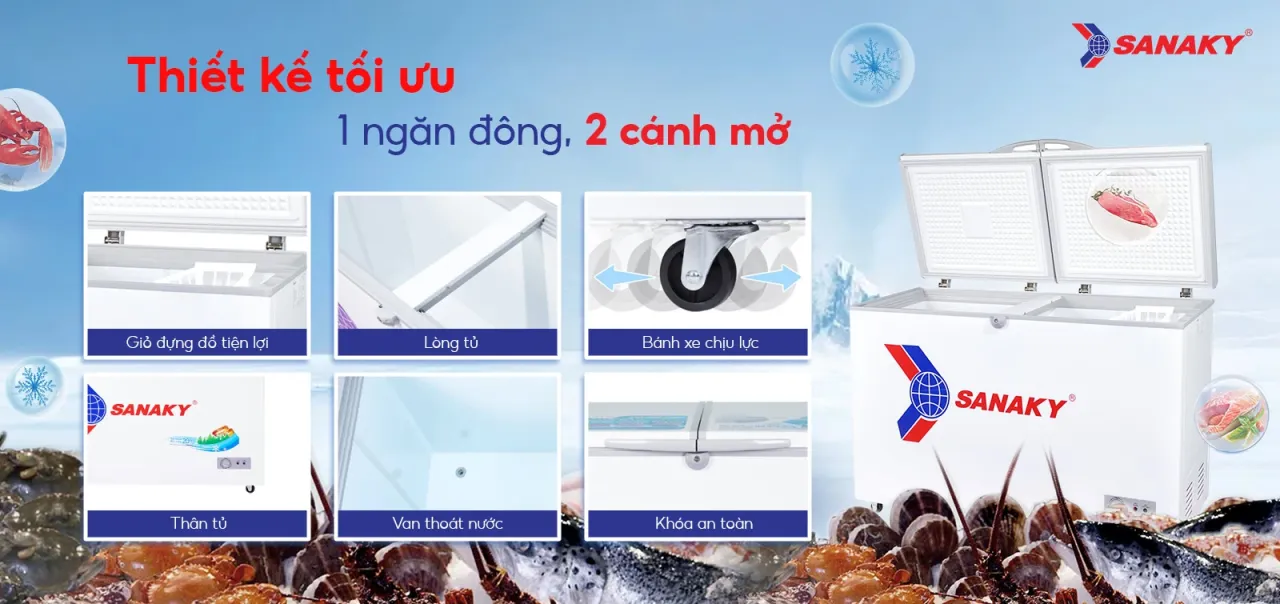 Tủ Đông Sanaky VH-255A2 - bapize.baby - bapize