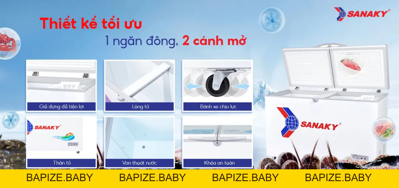 Tủ Đông Sanaky VH-285A2 - bapize.baby - bapize