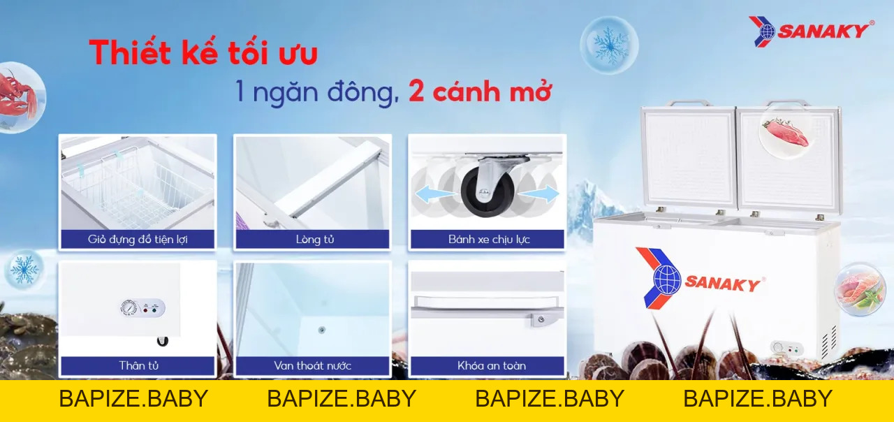 Tủ Đông Sanaky VH-568HY2 - bapize.baby - bapize