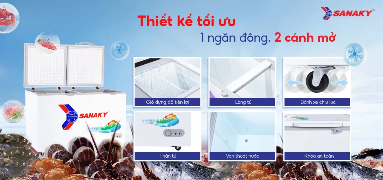 Tủ Đông Sanaky VH-5699HY - bapize.baby - bapize
