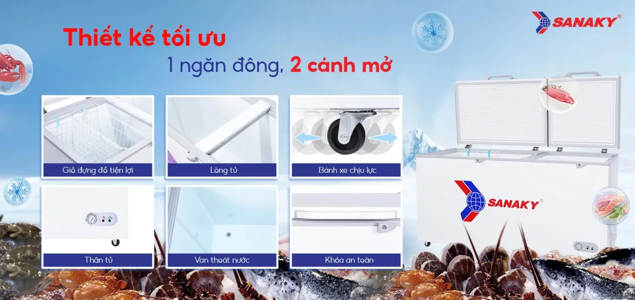 Tủ Đông Sanaky VH-668HY2 - bapize.baby - bapize