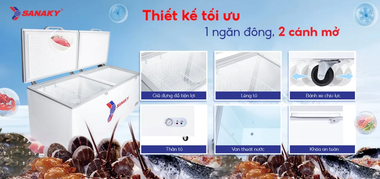 Tủ Đông Sanaky VH-868HY2 - bapize.baby - bapize
