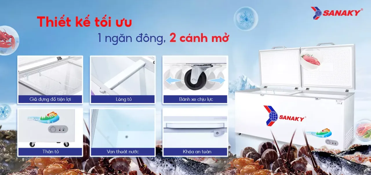 Tủ Đông Sanaky VH-8699HY - bapize.baby - bapize
