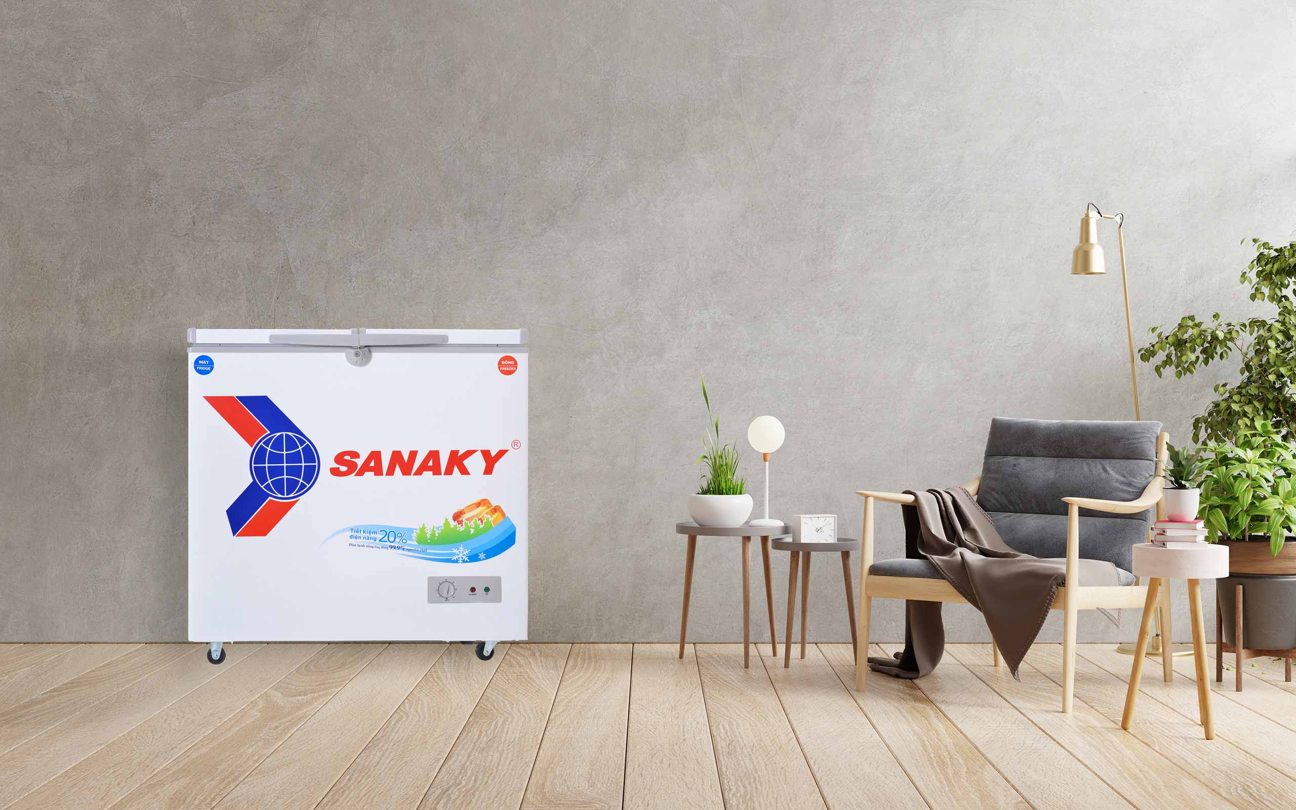 Tủ Đông Sanaky VH-2599W1 195 lít - bapize.baby - bapize