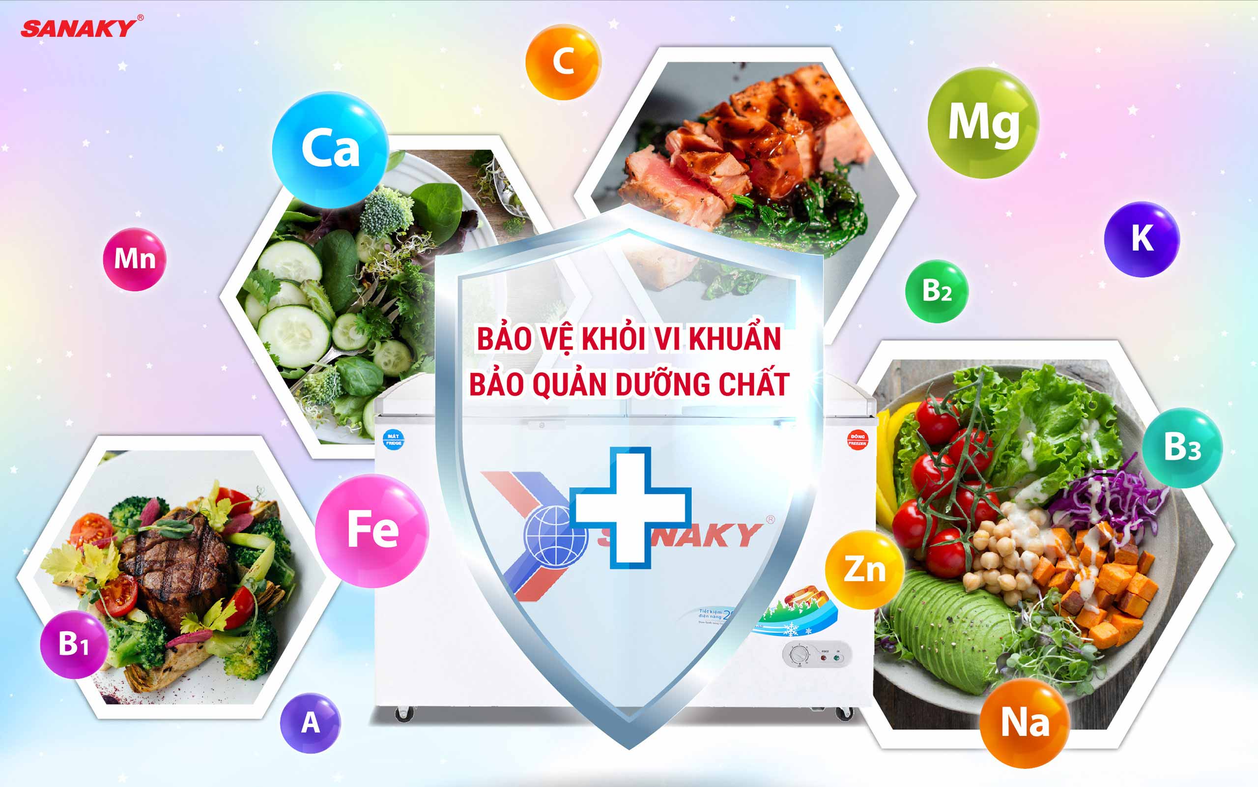 Tủ Đông Sanaky VH-5699W1 365 lít - bapize.baby - bapize