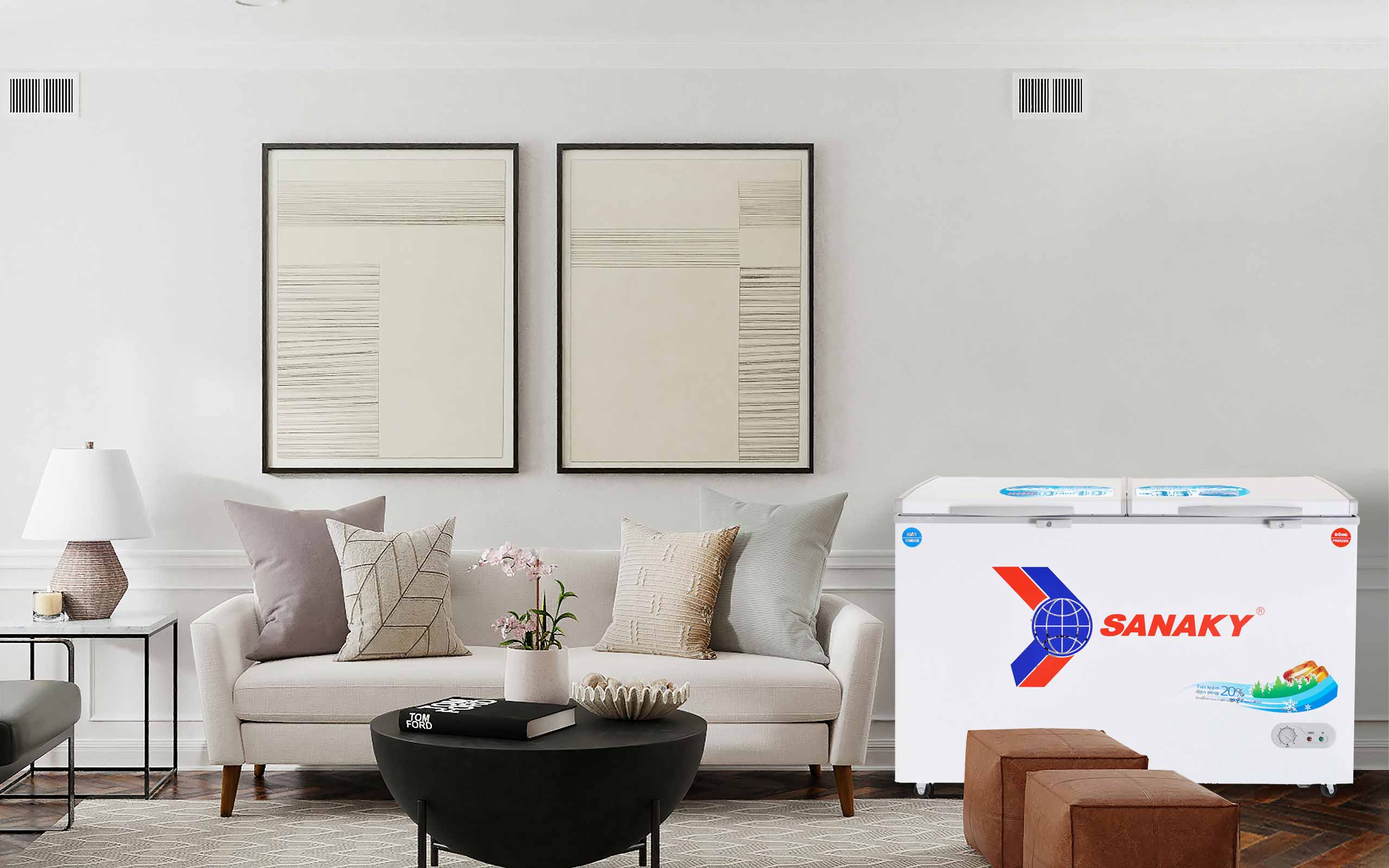 Tủ Đông Sanaky VH-5699W1 365 lít - bapize.baby - bapize